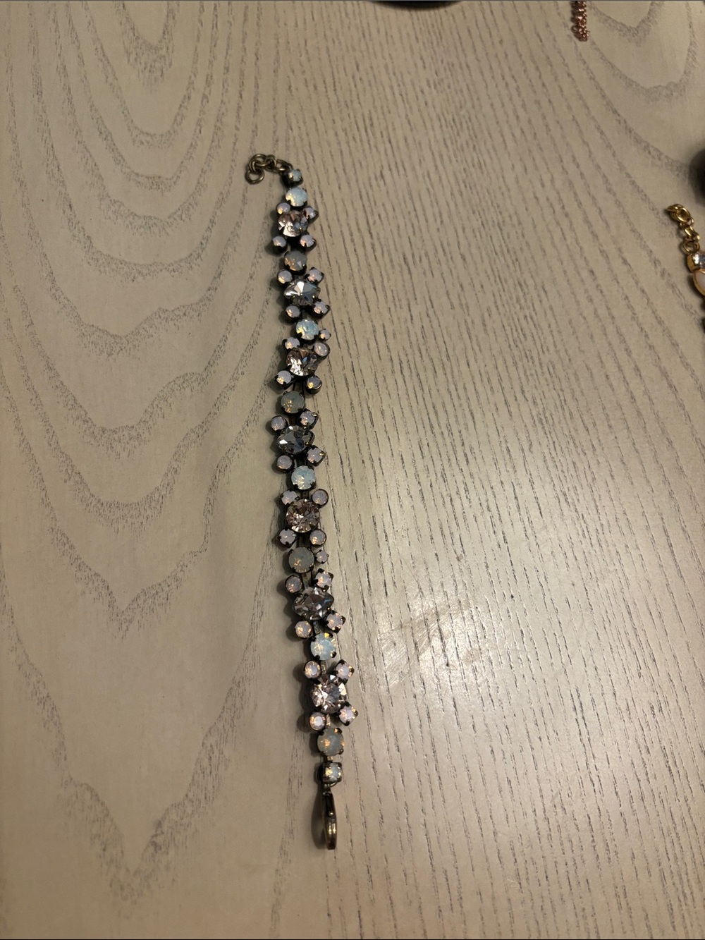Sorrelli Sparkling Pink Crystal Flower Bracelet - Women Jewelry